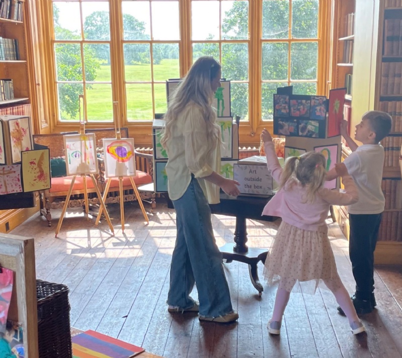 Children as young as three exhibit Matisse-inspired artwork at historic Delapré Abbey